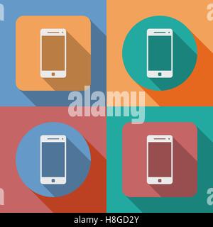 Symbol für Smartphone, Handy Stock Vektor