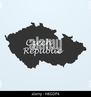 Karte von Tschechien Stock Vektor