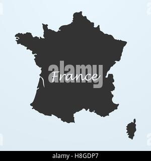 Karte von Frankreich Stock Vektor