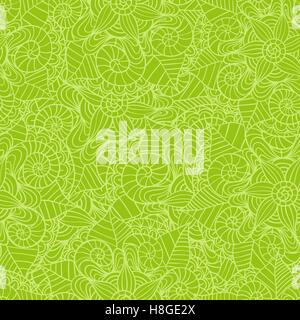 Hand-gezogene nahtlose Mandala-Blumen-Muster Stock Vektor