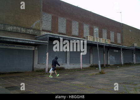 Drumchapel Gehäuse peripheren Immobilien Glasgow Entbehrung Stockfoto