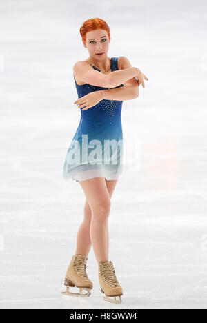 Paris, Frankreich. 12. November 2016. Alena Leonova (RUS) Eiskunstlauf: Alena Leonova Russlands während der Frauen Kür in der ISU Grand Prix of Figure Skating - Trophée de France 2016 bei AccorHotels Arena in Paris, Frankreich. © AFLO/Alamy Live-Nachrichten Stockfoto