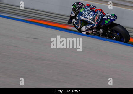 Valencia, Spanien. 13. November 2016.  Jorge Lorenzo aus Spanien und Movistar Yamaha MotoGP in Aktion während des Rennens der MotoGP von Valencia - Rennen in der Comunitat Valenciana Ricardo Tormo Circuit am 13. November 2016 in Valencia, Spanien...  Bildnachweis: Marco Iorio/Alamy Live-Nachrichten Stockfoto