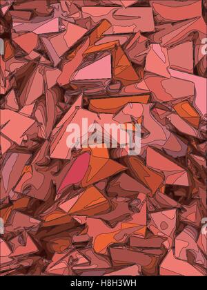 abstrakte chaotischen Hintergrund in rosa und rot Stock Vektor