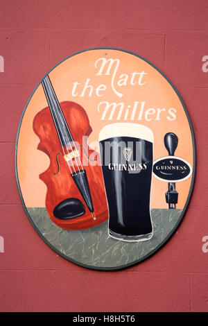 Matt Zeichens Millers Guinness, Kilkenny; Irland Stockfoto