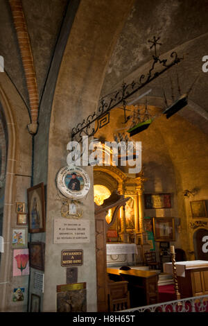 Frankreich, Cote d ' Azur, Cap D´ Antibes, Kirche der Seefahrer, sterben Kapelle Notre-Dame-de-la-Garoupe (13. -16. Halbmonatsschrift) in GAP Stockfoto