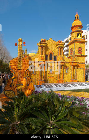 Frankreich, Cote d ' Azur Menton, Fête du Citron Stockfoto