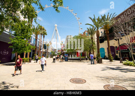 High Roller Riesenrad in Las Vegas, NV. Stockfoto