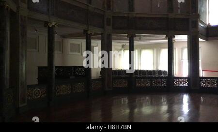 Wirbelnden Derwische Zeremonie Bereich. Sufi Whirling Derwische Zeremonie im Galata Mawlawi House Museum (Galata Mevlevihanesi Muzesi). Tanzenden Derwische Stockfoto