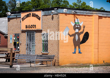 Die durstigen Biber Saloon in Charlotte, North Carolina Stockfoto