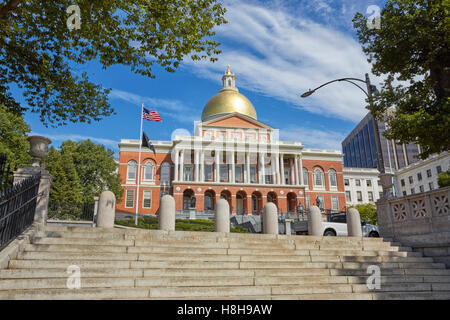 Massachusetts State House, Boston, Massachusetts, Vereinigte Staaten Stockfoto