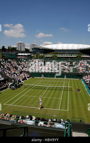 Überblick über die neuen Gericht Nummer 2, Tennis, das ITF-Grand-Slam-Turnier, Wimbledon 2009, Großbritannien, Europa Stockfoto