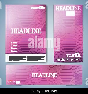 Moderne bunte Vorlage Broschüre, Magazin, Flyer, Broschüre, Banner, Abdeckung oder Bericht in A4-Größe für Ihr Design. Vektor Stock Vektor