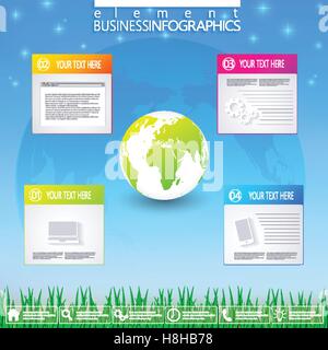 Modernen Infografik Business-Template. Stock Vektor