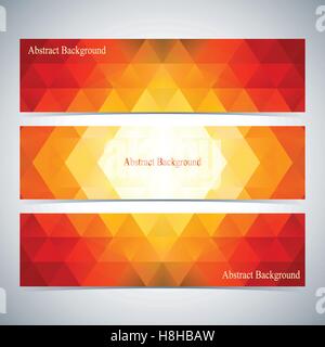 Moderne bunte Reihe von Bannern, Vektor für Ihr Design Stock Vektor