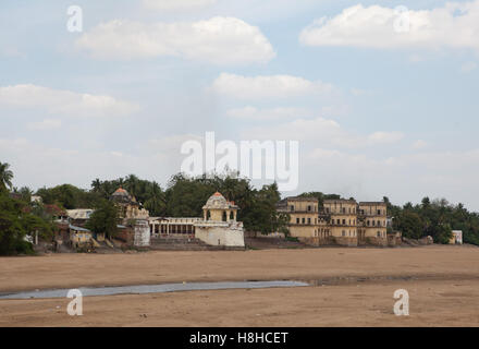 trockene Flussbett in Thiruvaiyaru, Tamil Nadu, Indien Stockfoto