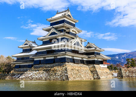 Matsumoto, Japan. Matsumoto Castle (Crow Schloss, Burg Fukashi) Stockfoto