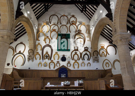 Oakham Schloß Rutland, große Halle wurde von Walkelin de Ferrers um 1180-90 Stockfoto