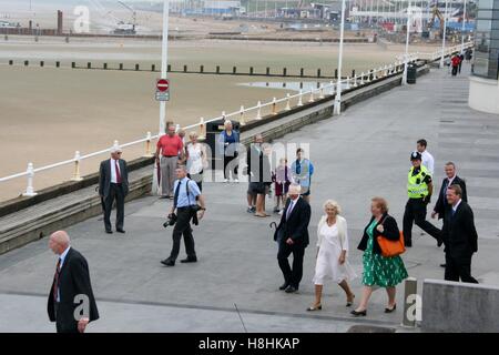 TRH der Prince Of Wales und der Duchess of Cornwall besuchen Bridlington, East Yorkshire 23. Juli 2013 Stockfoto