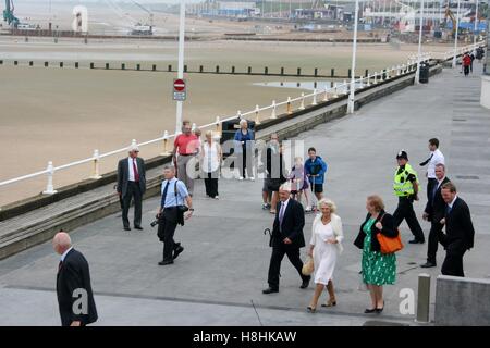 TRH der Prince Of Wales und der Duchess of Cornwall besuchen Bridlington, East Yorkshire 23. Juli 2013 Stockfoto
