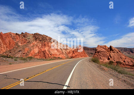 Quebrada de Cafayate Valley, Argentinien Stockfoto