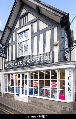 Unabhängige Buchhandlung in Hay on Wye, Kind, Wales, UK Stockfoto