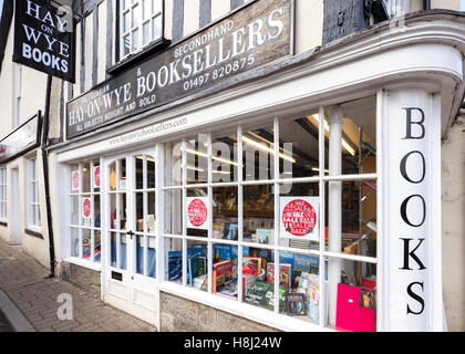 Unabhängige Buchhandlung in Hay on Wye, Kind, Wales, UK Stockfoto