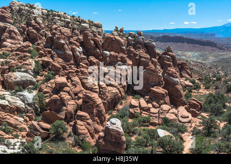 Feuerofen im Arches National Park, Utah Stockfoto