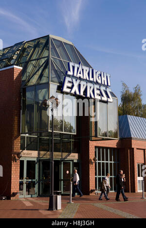 Deutschland, Ruhrgebiet, Bochum, das Starlight Express Musicaltheater. Stockfoto