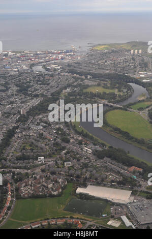 Luftaufnahme von Aberdeen, Schottland Stockfoto