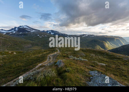 Grafschaft Straße 55, Passstraße in Norwegen Stockfoto