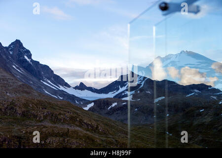 Nedre Oscarshaug Sicht, County Road 55 Passstraße in Norwegen Stockfoto