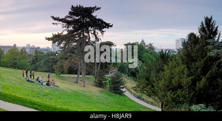 Parc des Buttes Chaumont, Paris Stockfoto