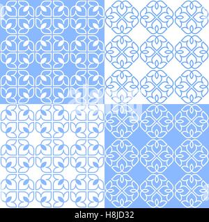 Lineare indischen Lotus Muster Stock Vektor