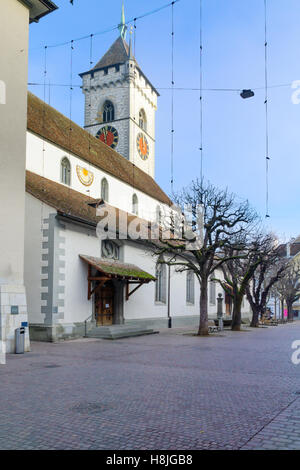 Die Kirche St. Johann in Schaffhausen, Schweiz Stockfoto