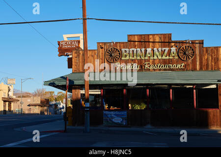 Die Bonanza Family Restaurant in Lone Pine, Kalifornien, USA. Stockfoto