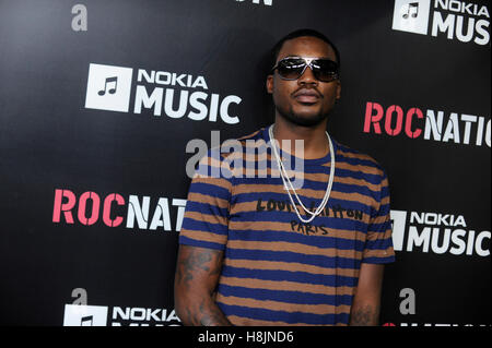 Meek Mill kommt bei Roc Nation Pre-GRAMMY-Brunch im Soho House im 9. Februar 2013 in West Hollywood, Kalifornien. Stockfoto