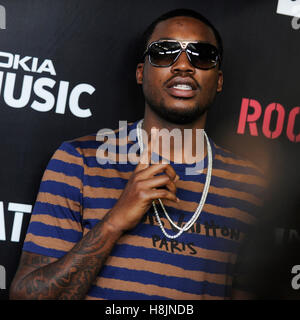 Meek Mill kommt bei Roc Nation Pre-GRAMMY-Brunch im Soho House im 9. Februar 2013 in West Hollywood, Kalifornien. Stockfoto