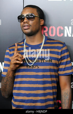 Meek Mill kommt bei Roc Nation Pre-GRAMMY-Brunch im Soho House im 9. Februar 2013 in West Hollywood, Kalifornien. Stockfoto