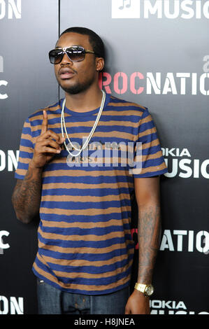 Meek Mill kommt bei Roc Nation Pre-GRAMMY-Brunch im Soho House im 9. Februar 2013 in West Hollywood, Kalifornien. Stockfoto