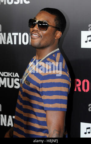 Meek Mill kommt bei Roc Nation Pre-GRAMMY-Brunch im Soho House im 9. Februar 2013 in West Hollywood, Kalifornien. Stockfoto