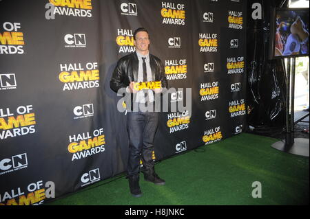 Ryan Lochte besucht den dritten jährlichen Halle des Game Awards hosted by Cartoon Network Barker Hangar am 9. Februar 2013 in Santa Monica, Kalifornien. Stockfoto