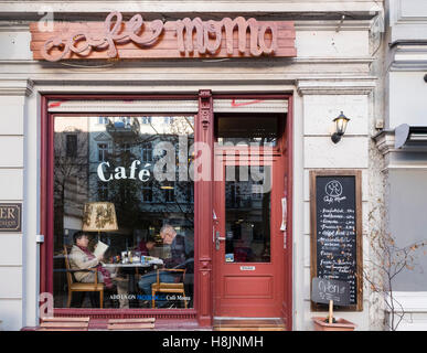 Kleinen böhmischen Café in Prenzlauer Berg in Berlin Deutschland Stockfoto