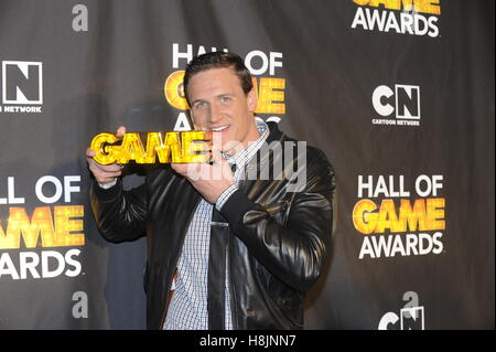 Ryan Lochte besucht den dritten jährlichen Halle des Game Awards hosted by Cartoon Network Barker Hangar am 9. Februar 2013 in Santa Monica, Kalifornien. Stockfoto