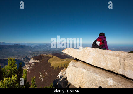 Nationalpark Majella (l ' Aquila, Italien) - Monte Amaro Trekking Stockfoto