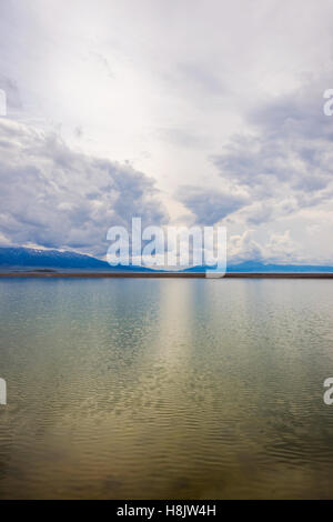 Landschaft am Sayram See, Xinjiang Uyghur autonome Region, China Stockfoto