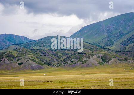 Landschaft am Sayram See, Xinjiang Uyghur autonome Region, China Stockfoto