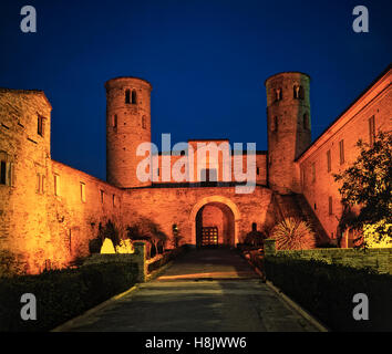 Italien-Marken-Corridonia San Claudio al Chienti Abtei Stockfoto