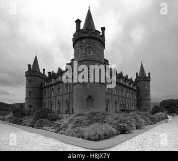 Inveraray Castle ist die Hochburg und Heimat des Clan Campbell seit dem 17. Jahrhundert. Stockfoto