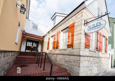 St. Augustine Florida Aviles Restaurant Stockfoto